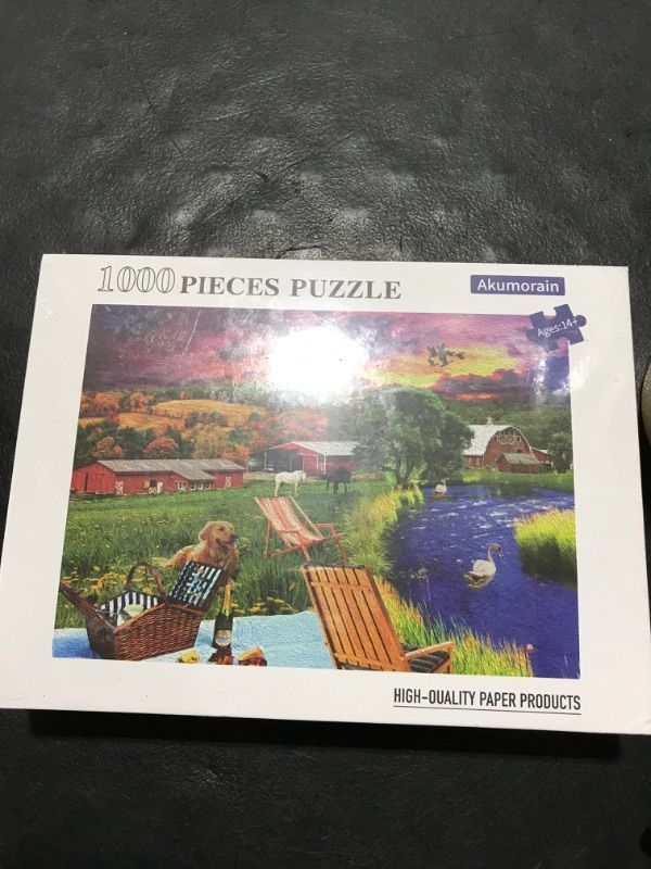 Photo 2 of 1000 Piece Puzzle,1000 Piece Adult Children Puzzles, Jigsaw Puzzles 1000 Pieces Suitable for Adults Children (B0001, 1000 PCS) 1000 PCS B0001