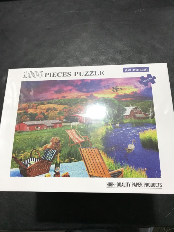 Photo 2 of 1000 Piece Puzzle,1000 Piece Adult Children Puzzles, Jigsaw Puzzles 1000 Pieces Suitable for Adults Children (B0001, 1000 PCS) 1000 PCS B0001