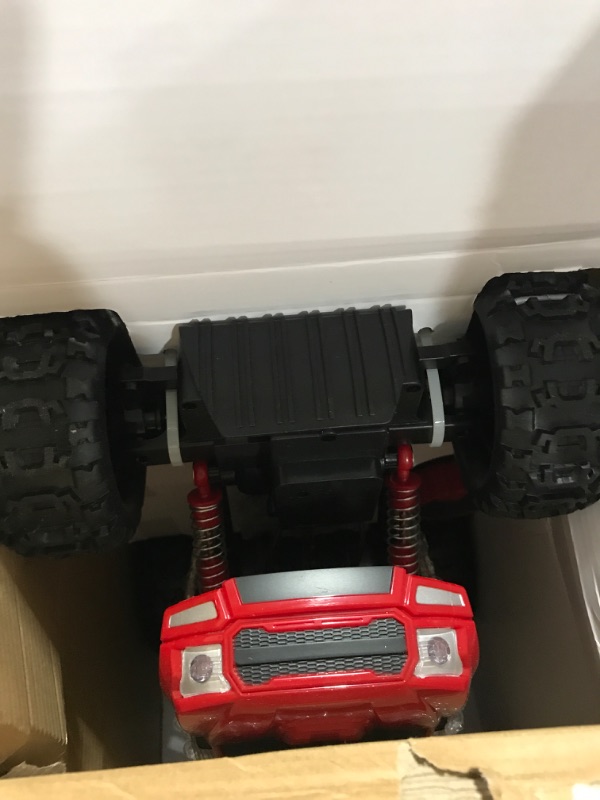 Photo 2 of DOUBLE E RC Cars 1:12 Off Road Monster Trucks Remote Control Car All Terrain Hobby RC Truck,4WD Rock Crawler Remote Control Truck for Boy Adult Gifts Red