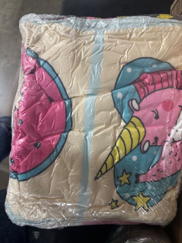 Photo 1 of AHMAFA Unicorn Blanket Comfort Warm Lightweight Throw Soft Flannel Blankets Gifts for Boys Girls Adults Home Bedding (60"x50")