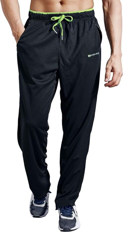 Photo 1 of S Men's Sweatpants with Zipper Pockets Open Bottom