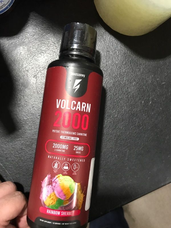Photo 2 of InnoSupps Volcarn 2000 - Advanced Fat Burning Liquid | L-Carnitine, GBEEC, Boost Energy, ATP Enhancer | Caffeine Free, No Artificial Sweeteners | 32 Servings