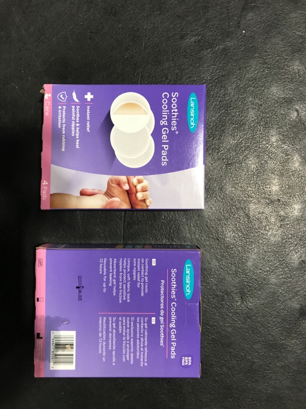 Photo 2 of ( 2 PACK) Lansinoh Soothies Cooling Gel Pads, 4 Count, Breastfeeding Essentials, Provides Cooling Relief for Sore Nipples