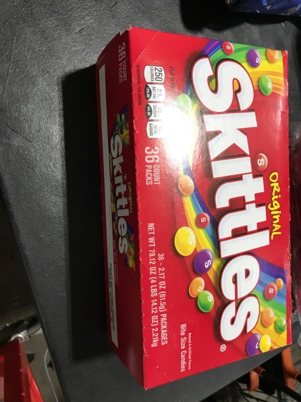 Photo 2 of Skittles Candies, Original, Bite Size - 36 pack, 2.17 oz packages