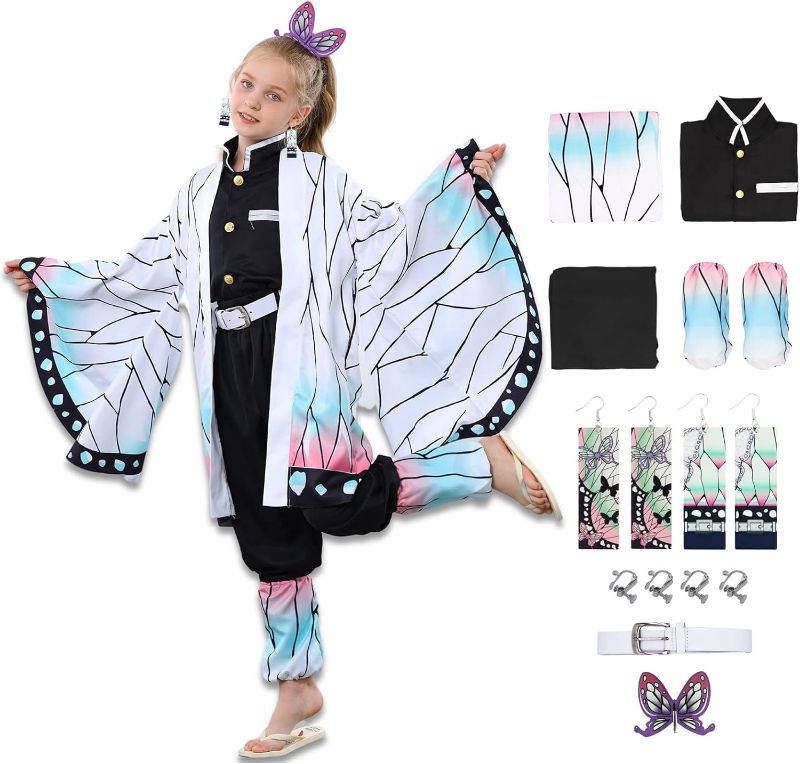 Photo 1 of Antsoldier Anime Butterfly Cosplay Costume kimono Christmas Cloak Outfit Halloween Dress Uniform for Kids and Adults
