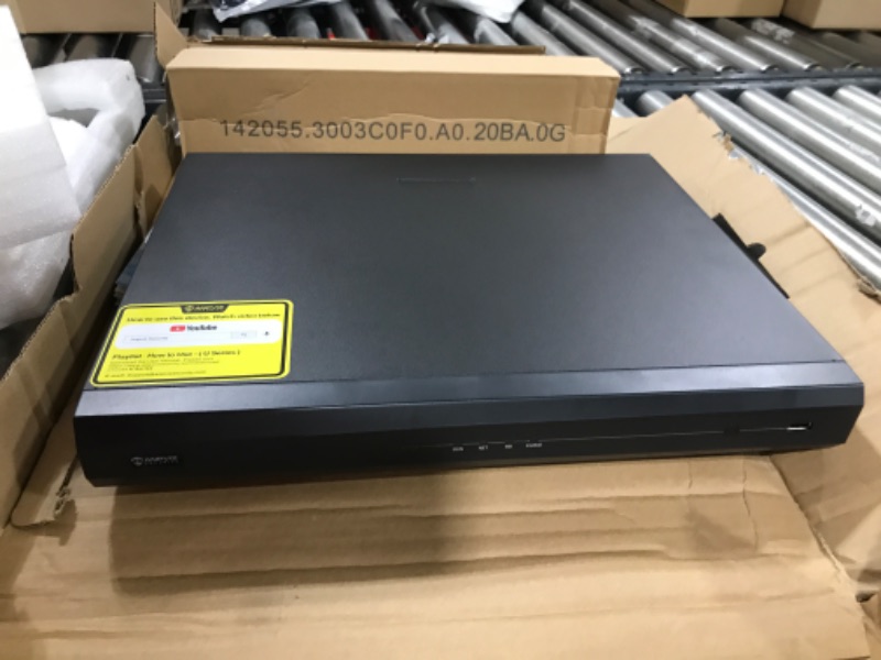 Photo 2 of Anpviz 4K 16 Channel PoE NVR Network Video Recorder Pre-Installed 4TB HDD, 16CH H.265 NVR Suport 8MP/6MP/5MP/4MP HD IP PoE Cameras for Business Video Audio Recording(U Series) 16CH NVR with 4TB HDD