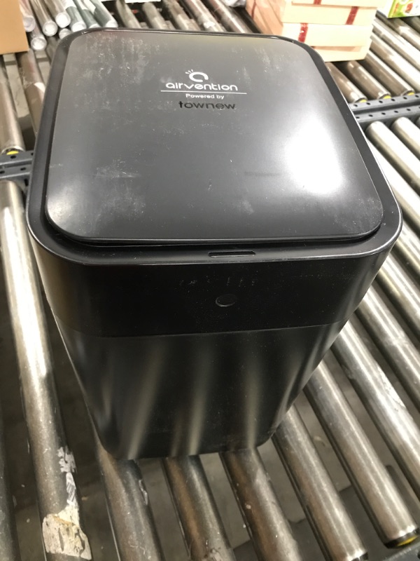 Photo 2 of Black Motion Sensor Touchless Trash Can, Mini Trash Bin Cabinet Self Bagging, Smart Garbage Can for Bathroom, Kitchen, Bedroom, Office