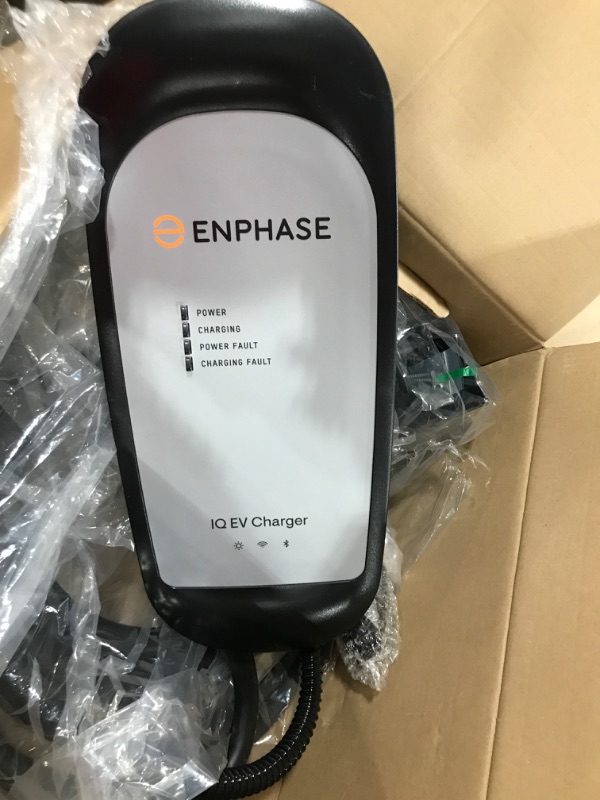 Photo 4 of Enphase Smart Level 2 EV Charger with Wi-Fi, Safety Certified, 64 Amp, 240v, Hardwired, Indoor/Outdoor, Ruggedized 25ft Cable & J1772 Connector, IQ 80 Home Electric Car Charging Station Hardwired w/ Wi-Fi 64 Amp