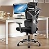 Photo 1 of Winrise Office Chair Ergonomic Desk Chair, High Back Gaming Chair, Big and Tall Reclining Chair Comfy Home Office Desk Chair Lumbar Support Breathable Mesh Computer Chair Adjustable Armrests (black)