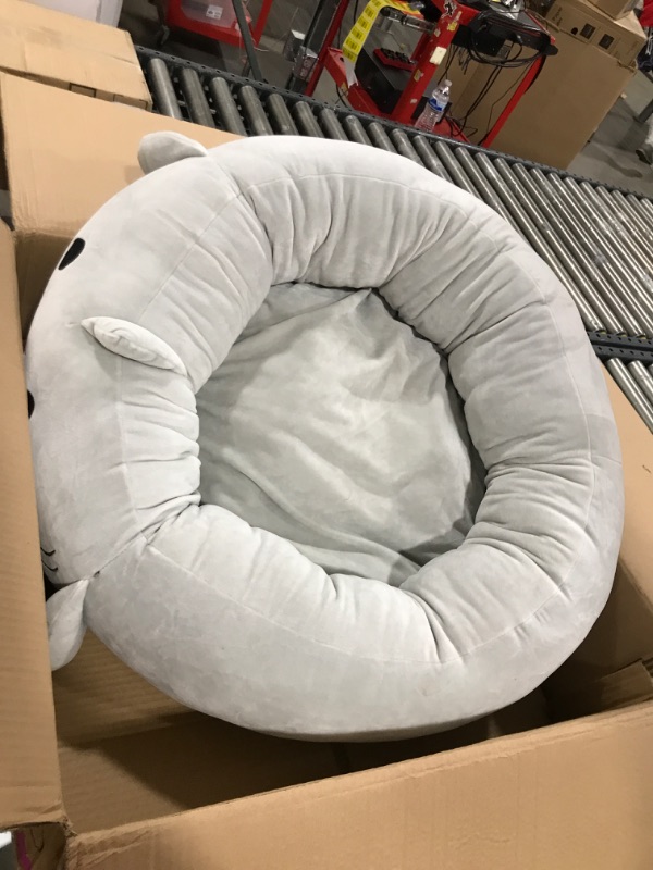 Photo 2 of Squishmallows 30-Inch Gordon Shark Pet Bed - Large Ultrasoft Official Squishmallows Plush Pet Bed Gordon The Shark Large 30”x30”