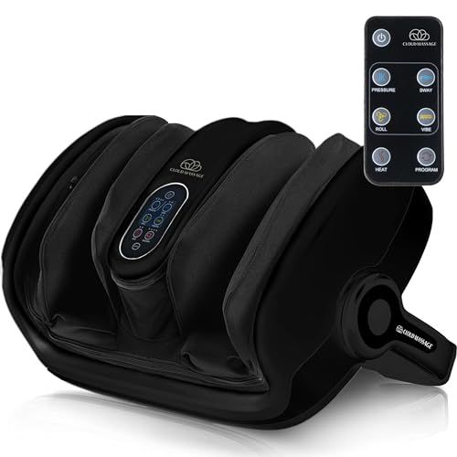 Photo 1 of Cloud Massage Shiatsu Foot Massager for Circulation and Pain Relief - Foot Massager Machine for Relaxation, Plantar Fasciitis Relief, Neuropathy, Heat
