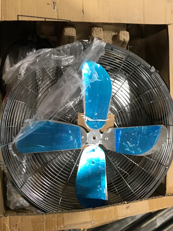 Photo 1 of 16 Inch Stand Fan, Adjustable Heights, Horizontal Ocillation 75°, 3 Settings Speeds, Low Noise, Quality Made Durable Fan, High Velocity, Heavy Duty Metal For Industrial, Commercial, Residential