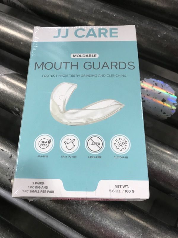 Photo 2 of JJ CARE Mouth Guard (2 Pairs), Best Value Comes Retainer Cleaner Tablets, Custom Moldable Night Guards for Teeth Grinding at Night, Dental Mouth Guard for Sleeping