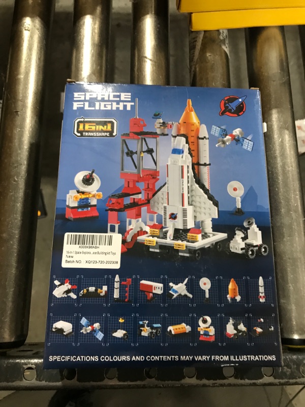 Photo 2 of 16 in 1 Space Rocket Launch Center Building Toy Set, STEM-Inspired Space Toy with Rocket, Launch Tower, Observatory, Control, Birthday Christmas Easter Gifts for 6 7 8 9 10 11 12 Year Old Boys 123-720