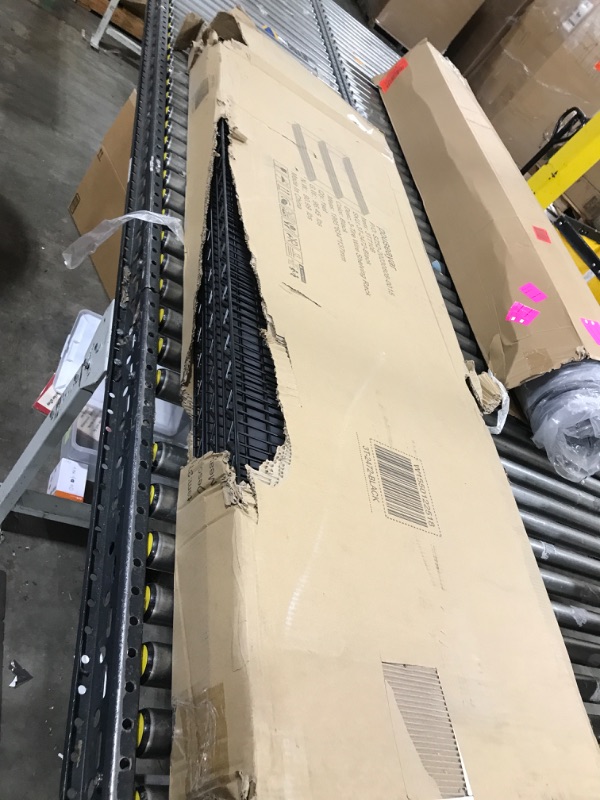 Photo 2 of Amazon Basics 3-Shelf Adjustable, Heavy Duty Storage Shelving Unit (250 lbs loading capacity per shelf), Steel Organizer Wire Rack, 23.2"L x 13.4"W x 30"H, Black
