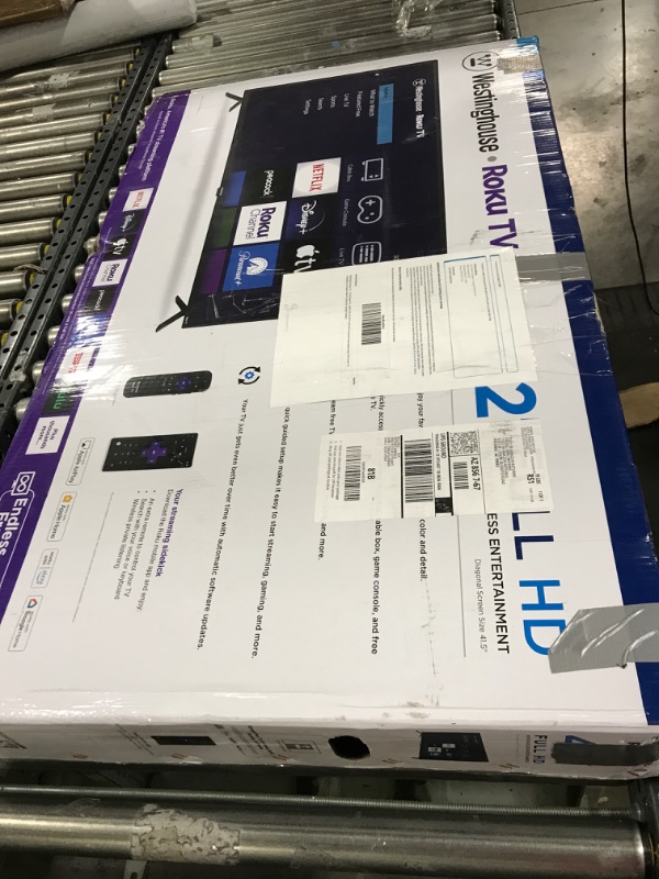 Photo 3 of Westinghouse Roku TV - 42 Inch Smart TV, 1080P LED Full HD TV with Wi-Fi Connectivity and Mobile App, Flat Screen TV Compatible with Apple Home Kit, Alexa and Google Assistant 42" FHD Roku TV