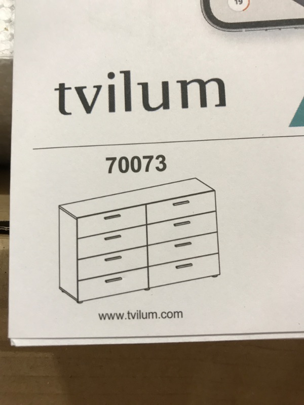 Photo 2 of Tvilum 8 Drawer Double Dresser