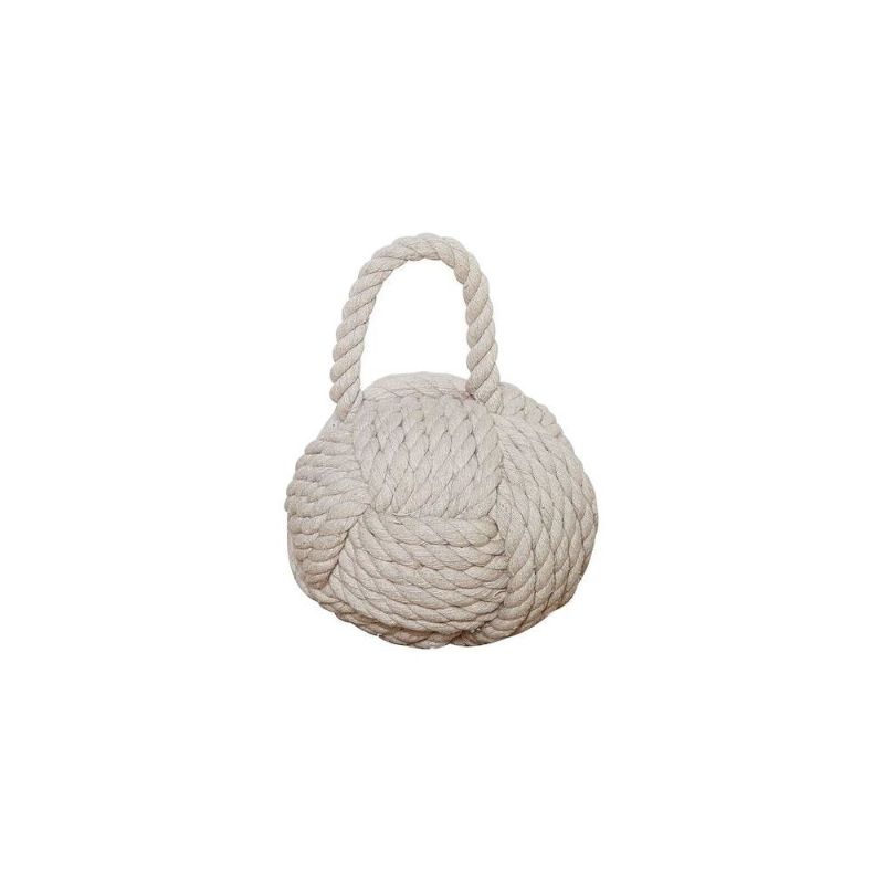 Photo 1 of Tan Rope and Sand Knot Door Stop
