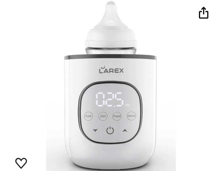 Photo 1 of Bottle Warmer, Fast Baby Bottle Warmer for Breastmilk and Formula, with Timer and Accurate Temp Control, 8-in-1 Baby Milk Warmer BPA Free with Digital Display, Bottle Warmers for All Bottles