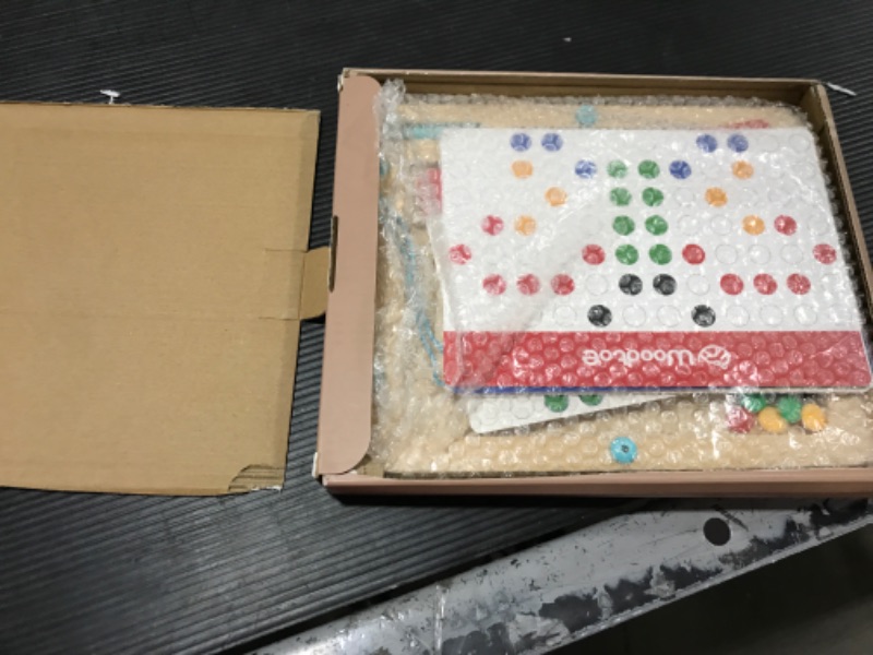 Photo 1 of Wooden Magnetic Drawing Board for Kids | Montessori Magnetic Dot Board for Toddlers 3 4 5 6 Years Old | Magnetic Doodle Board with Dots Travel Birthday Toys