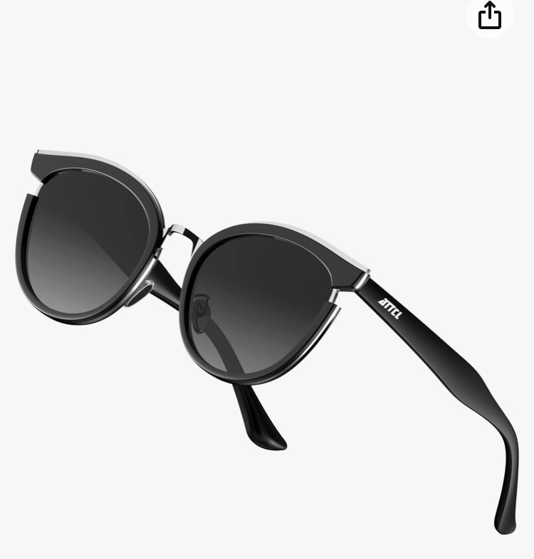 Photo 1 of ATTCL Sunglasses for women - Ultralight Trendy Polarized Round Women's sunglass Medium Large Fit