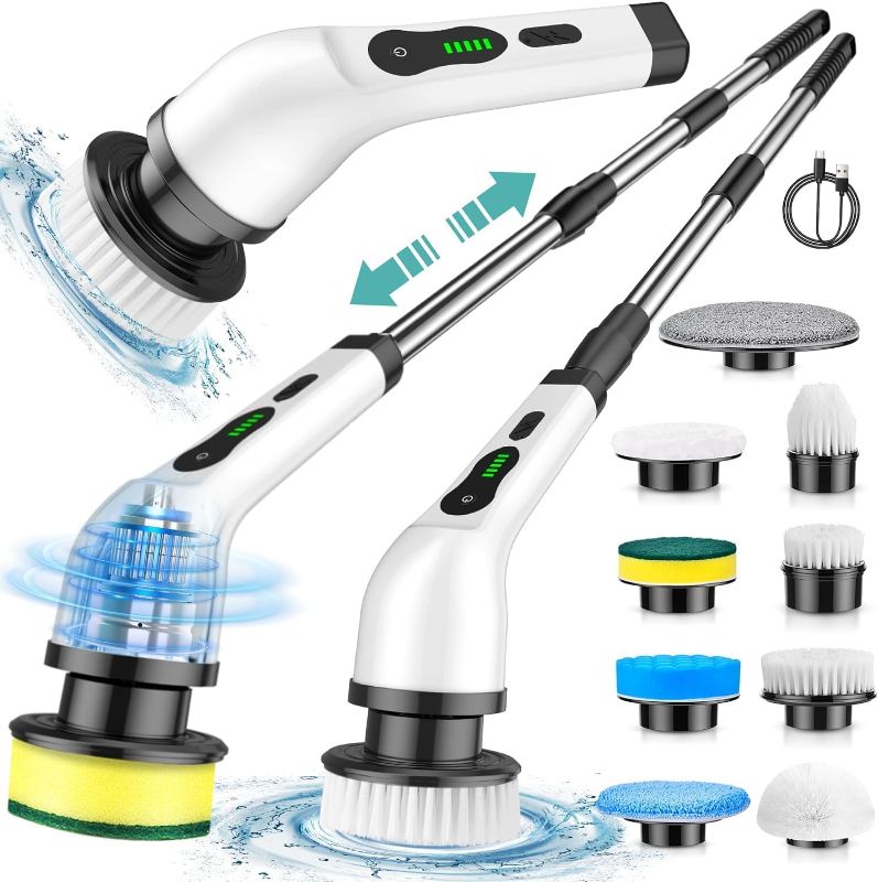 Photo 1 of Electric Spin Scrubber, Cordless Cleaning Brush

