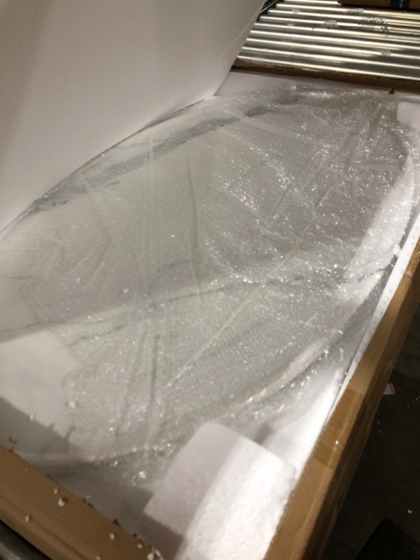 Photo 1 of Solid Oval Coffee Table Stable Table Nesting Table Living Room Home Modern Furniture White Engineered Wood