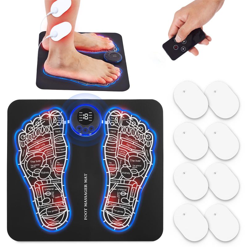 Photo 1 of EMS Foot Massage Mat, Portable & Rechargeable Foot Massager Mat with Remote Control