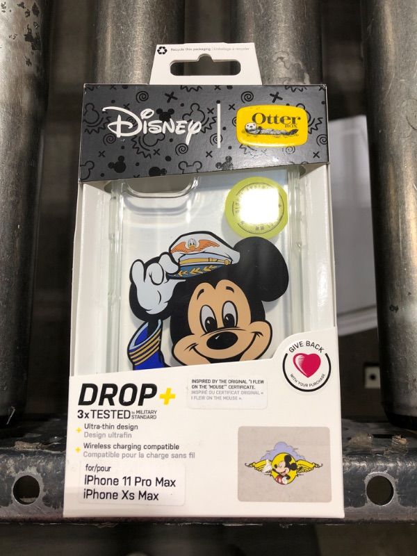 Photo 2 of iPhone 11 Pro Max and iPhone Xs Max Symmetry Series Clear Pilot Mickey Collection Case Mickey Pilot