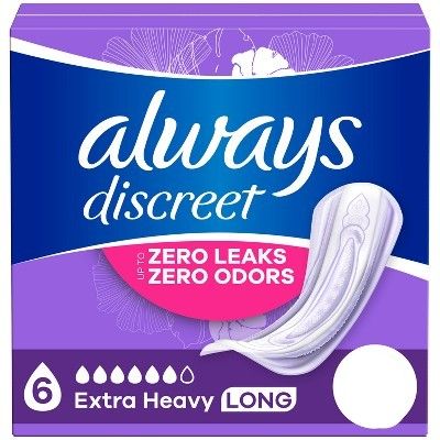 Photo 1 of Always Discreet Extra Heavy Long 28 pads 