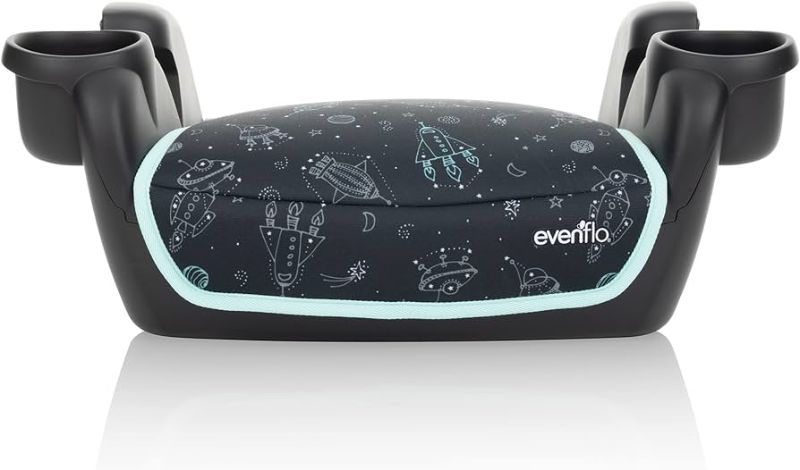 Photo 1 of Evenflo GoTime No Back Booster Car Seat, Blue Space