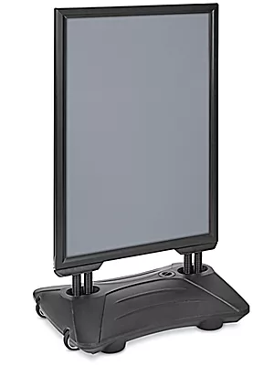 Photo 1 of ULINE Heavy Duty Slide-in Folding Outdoor A Frame Sign holder