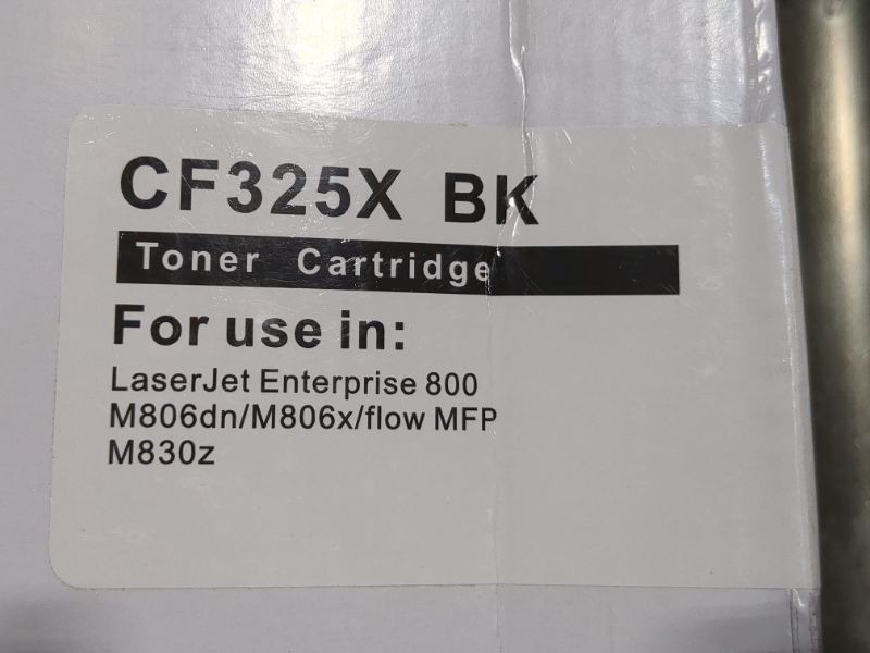Photo 1 of CF325X BK, Toner Cartridge
For use in: LaserJet Enterprise 800 M806dn/M806x/flow MFP M830z