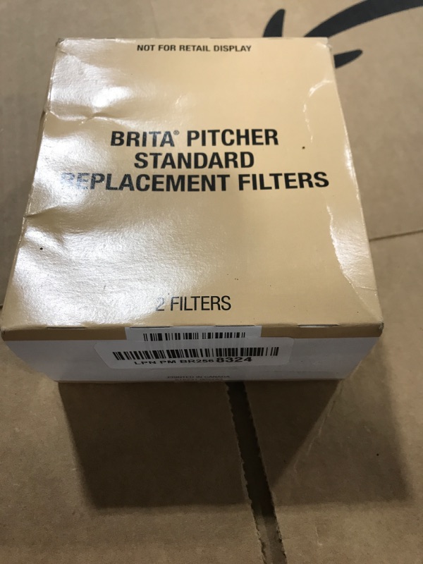 Photo 2 of Brita Standard Water Filter Replacements for Pitchers and Dispensers, Lasts 2 Months, Reduces Chlorine Taste and Odor, 2 Count 2 Count Standard