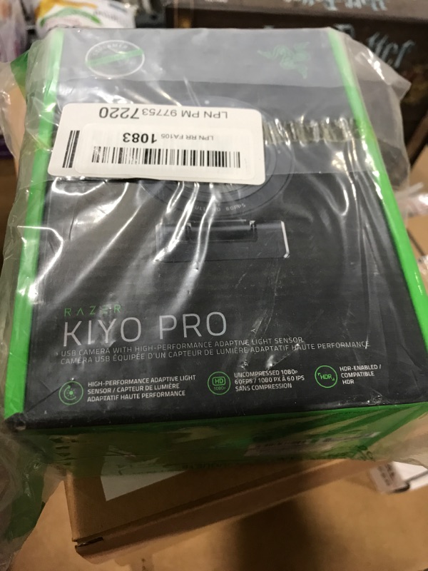 Photo 2 of Razer Kiyo Pro Webcam for Streaming, Gaming, Video Calls: Full HD 1080p 60FPS - Adaptive Light Sensor - HDR Enabled - Wide Angle Lens with Adjustable FOV - Works with OBS, Xsplit, Twitch, Zoom, Teams