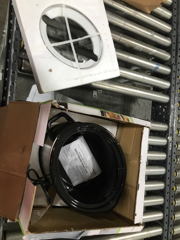 Photo 1 of Hamilton Beach Programmable Slow Cooker with Flexible Easy Programming, 5 Cooking Times, Dishwasher-Safe Crock, Lid, 4 Quart, Silver