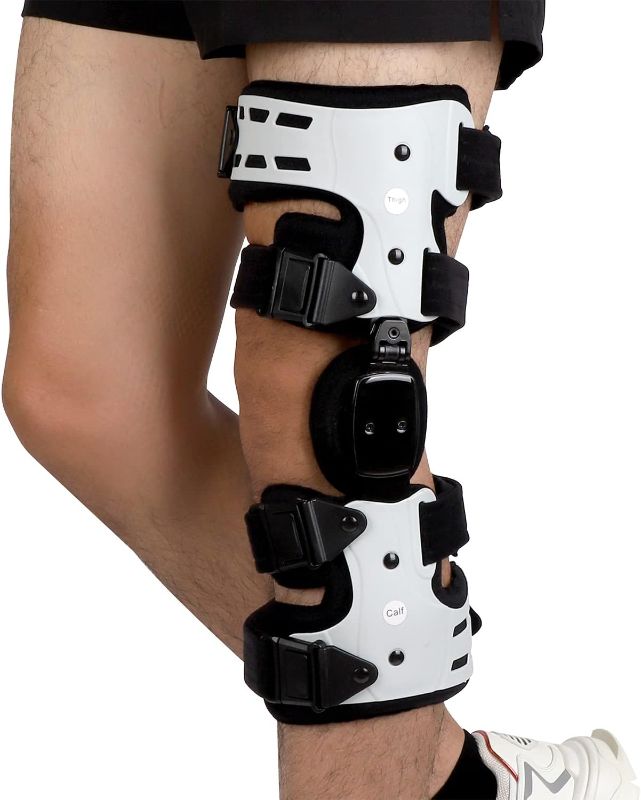 Photo 1 of Orthomen OA Unloader Knee Brace - Support for Arthritis Pain, Osteoarthritis, Cartilage Defect Repair, Avascular Necrosis, Tibial Plateau Fracture