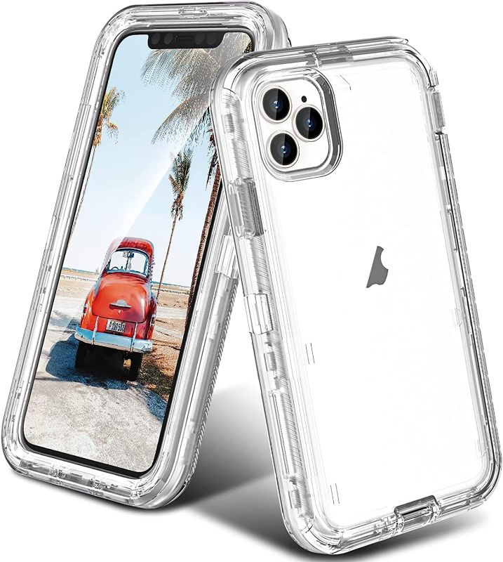 Photo 1 of ORIbox for iPhone 15 Pro Max Case Clear, [10 FT Military Grade Drop Protection], Transparent Heavy Duty Shockproof Anti-Fall Case for iPhone 15 Pro Max Phone Case,6.7 inch,3 in 1, Crystal Clear
