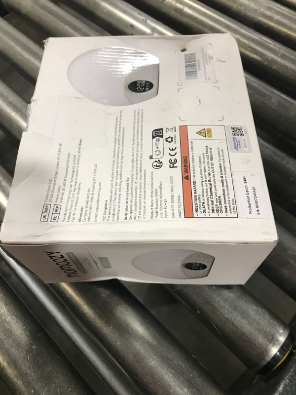 Photo 1 of Momcozy Sunrise Alarm Clock Wake Up Light Sound Machine for Sleep, White Noise Machine with Dimmable Night Light, 30 Soothing Sleep Sounds 7 Colors, Brown Noise Sleep Aid, Ideal Gift Baby Kids Adult 5''