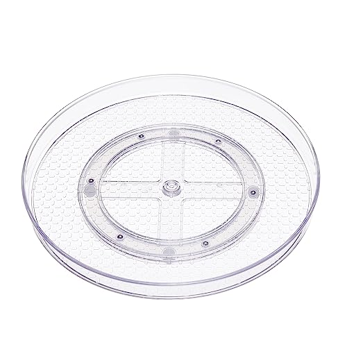 Photo 1 of Amazon Basics Clear Lazy Susan Turntable Organizer, 12-Inch, 2-Pack
