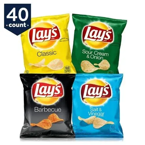 Photo 1 of ** Use By: May 21, 2024 ** Lay's Potato Chip Variety Pack, 40 Count