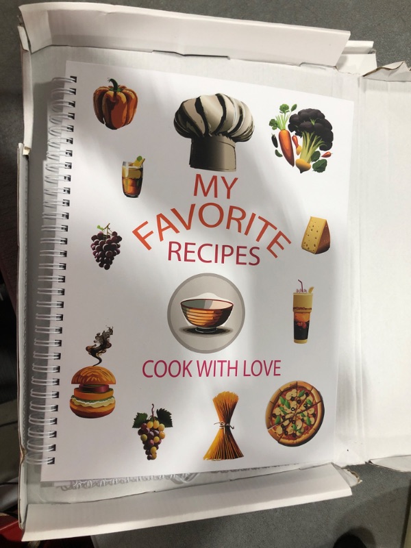 Photo 1 of Recipe Binder, 3 Ring Organizer Kit 12.5 x10.5, Book for Own Recipes, Recipe Book to Write in Your Own Recipes with Blank Recipes Cards, Full Pages Dividers, Plastic Page Protectors, Recipe Book 
