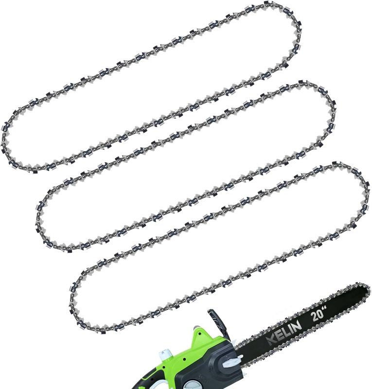 Photo 1 of Limited-time deal: KELIN 22 Inch Chainsaw Chain 3 Pack,72 Drive Links,.050" Gauge,.325" Pitch,Semi-Chisel Chiansaw Fits Craftsman/Sears, Echo, McCulloch, Poulan, Homelite, Ryobi?Germany Steel 