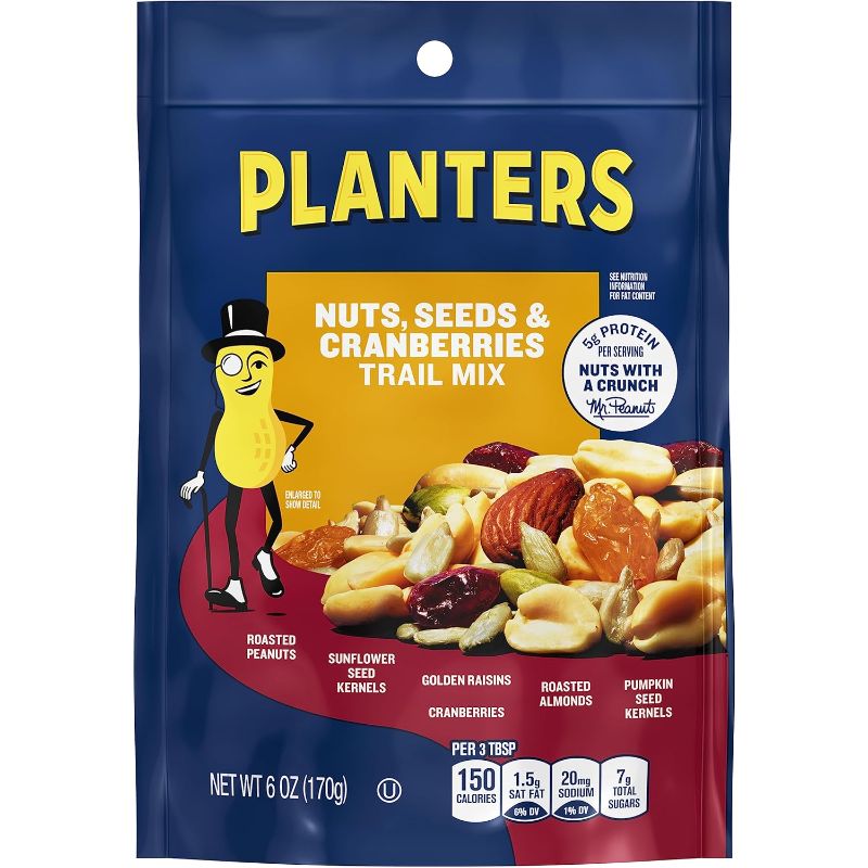 Photo 1 of Planters Nuts & Cranberries 6 Oz Bags, (Pack of 12)
