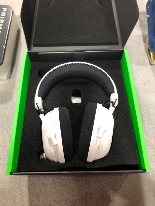 Photo 2 of NEW Razer BlackShark V2 Pro Wireless Gaming Headset 2023 Edition: 50MM Titanium Drivers - HyperClear Super Wideband Mic - Noise-isolating Earcups - Ultra-Soft Memory Foam- 70 Hour Battery Life - White White Generation 2