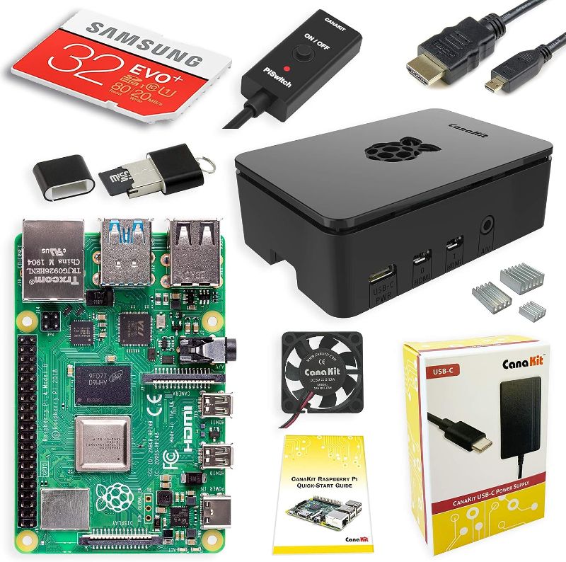 Photo 1 of CanaKit Raspberry Pi 4 4GB Starter PRO Kit - 4GB RAM 