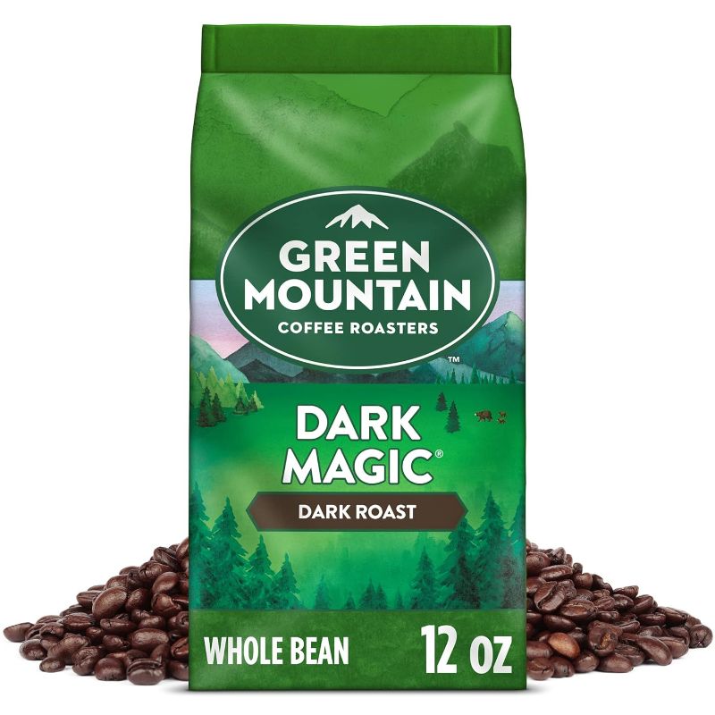 Photo 1 of *BEST BY 5/15/2024* Green Mountain Coffee Roasters Dark Magic, Whole Bean Coffee, Bagged 18 oz Whole Bean Dark Magic 1.12 Pound (Pack of 1)