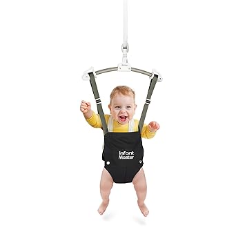 Photo 1 of Infant Master Baby Doorway Jumpers, Sturdy Johnny Jumper Adjustable 10.8"-23.6" Strap, Soft Baby Johnny Bouncer w/Seat Bag, Protable Doorway Jumper and Boucer for Baby, Ideal Gift for Infant 