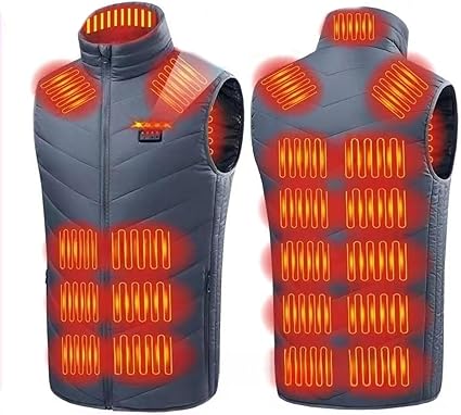 Photo 1 of Heated Vest for Men Women USB Electric 21 Heating Zones Heated Jacket Vest for Winter Warm