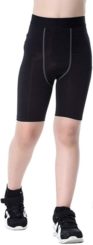 Photo 1 of Sanke Youth Boys Compression Shorts Athletic Sports Shorts Soccer Running Short Pants/Tights for Girls Size 10